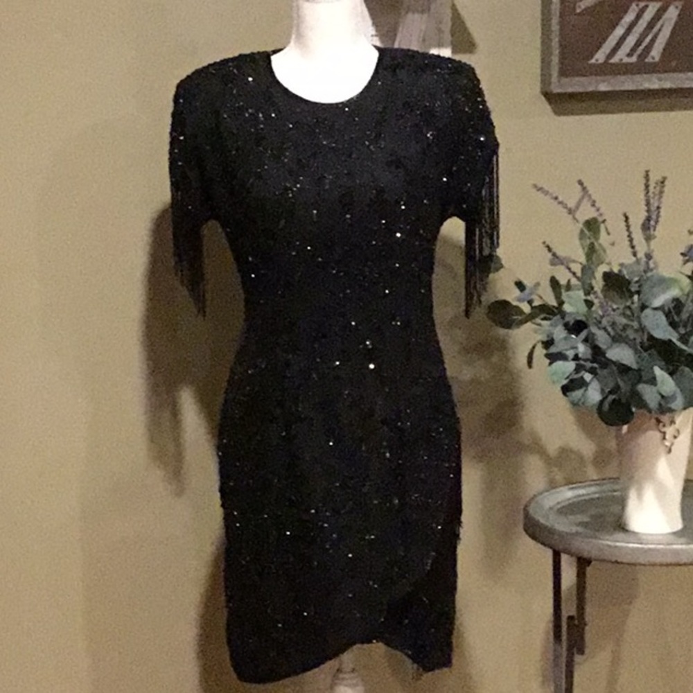 Vintage Beaded Cocktail Dress
